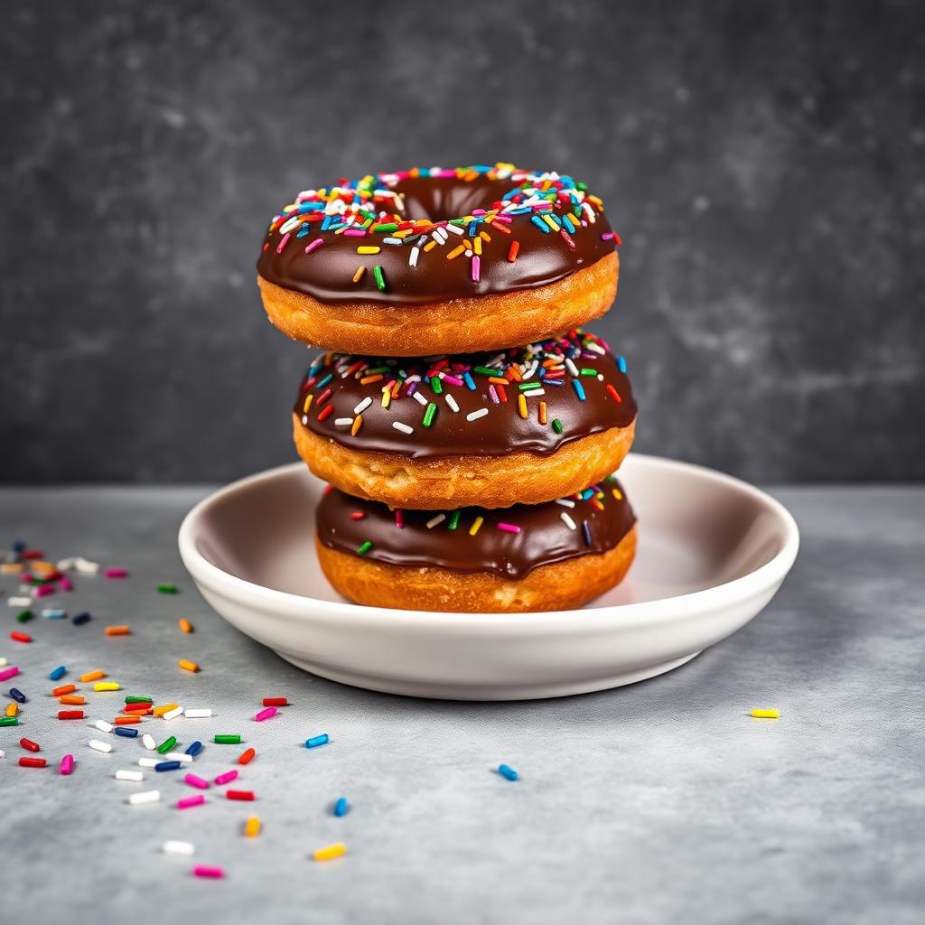 Donas proteicas con chispas